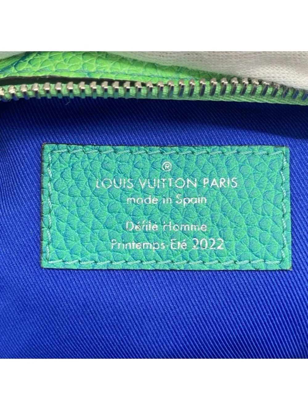 Louis Vuitton Shoulder Bag Taurillon Illusion Double Pouch Blue Vert